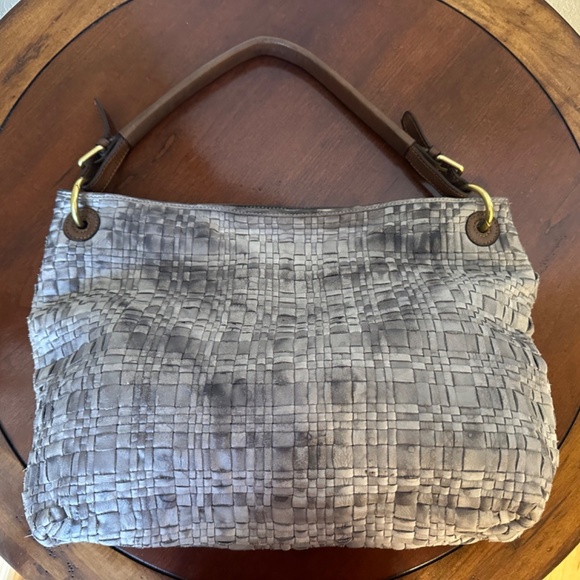 Gianni Segatta Italian Woven Leather Medium Handbag - Picture 2 of 7